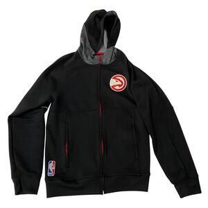 Adidas‎ ClimaWarm Atlanta Hawks NBA Mens Medium Black Hoodie Full Zip Jacket